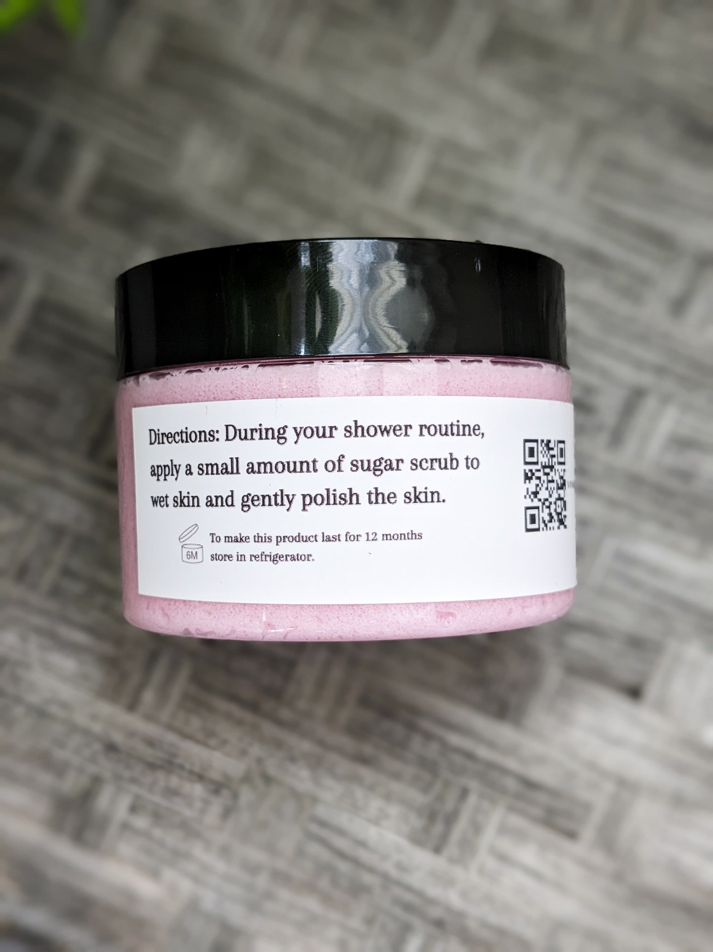 Pink Shimmer Sugar Scrub (unscented)